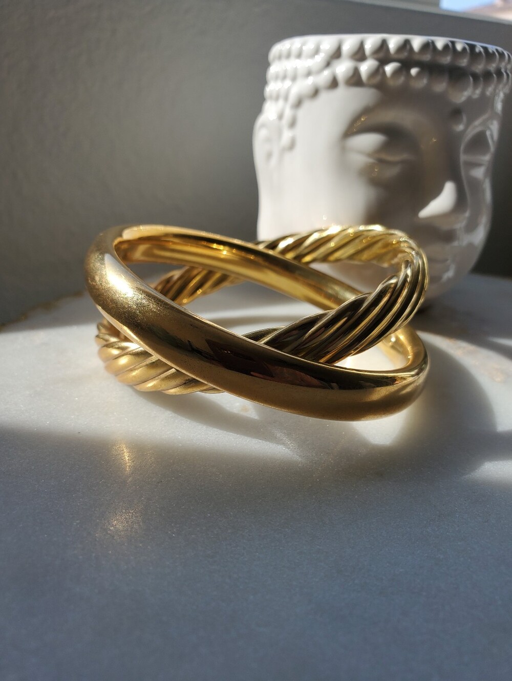Bellezza Italy Twist Bangle Bracelet